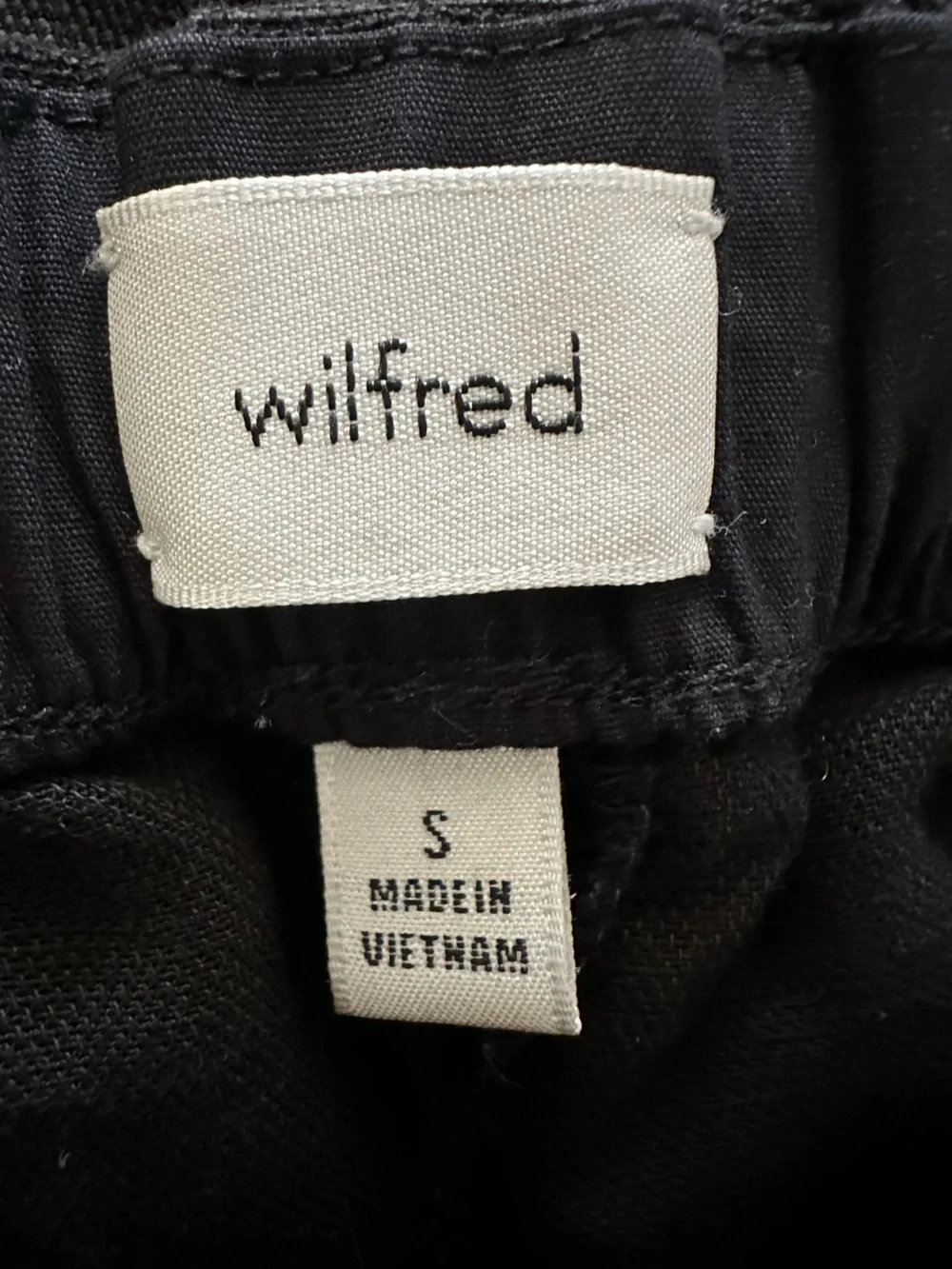 Aritzia Wilfred  the lodge pant cruiselinen linen blend pants black size small